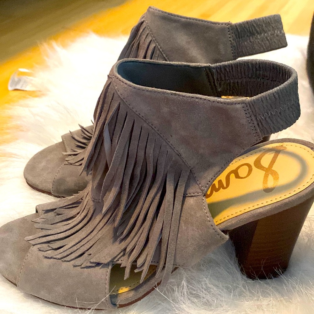 Sam Edelman Open Toe Fringe Bootie! ❤️